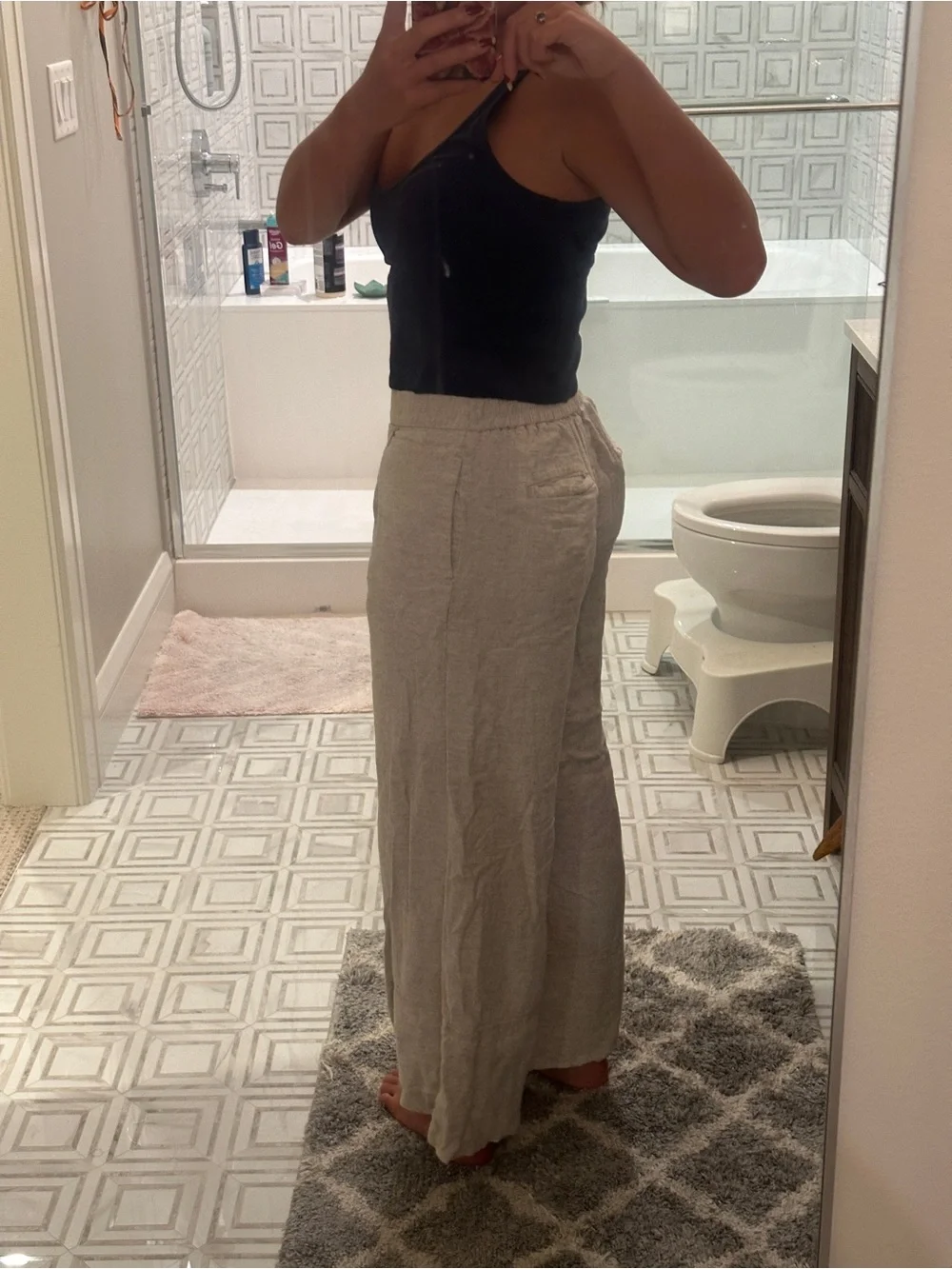 Banana Republic Wide Leg Linen Pants